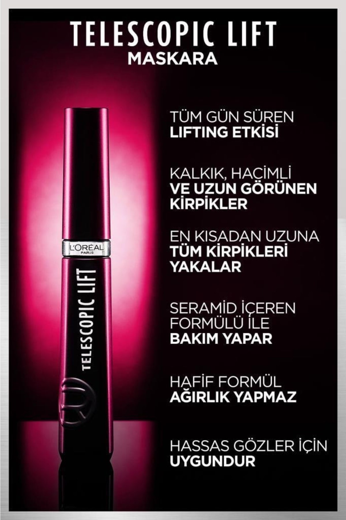 L'Oreal Paris Telescopic Lift Maskara 9.9 Ml