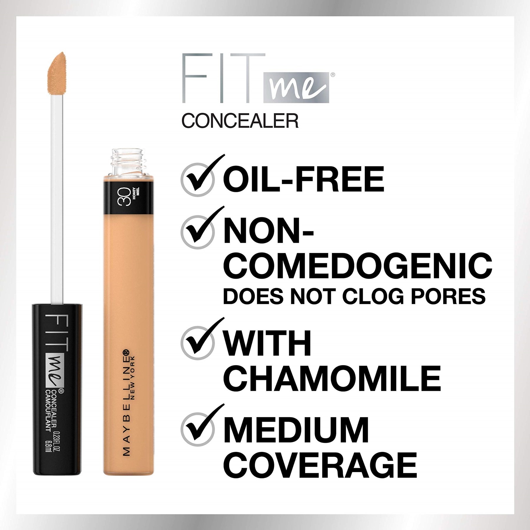 Maybelline New York Fit Me Kapatıcı, 10 Light 1 Paket (1 x 26 g)
