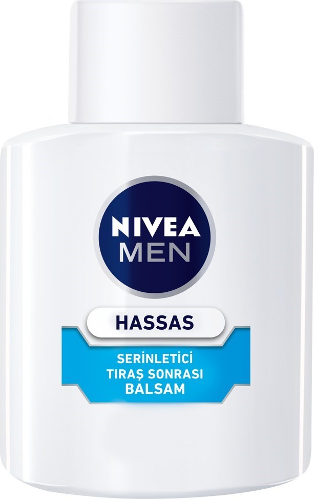 NIVEA Men Hassas Serinletici Tıraş Sonrası Balsam 100ml, Hassas Ciltler,Alkolsüz Formül