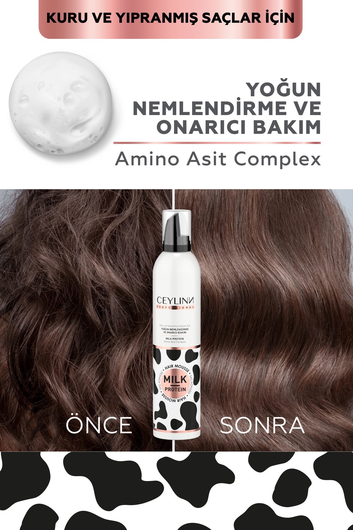 Ceylinn Milk Protein Saç Köpüğü 300 ml