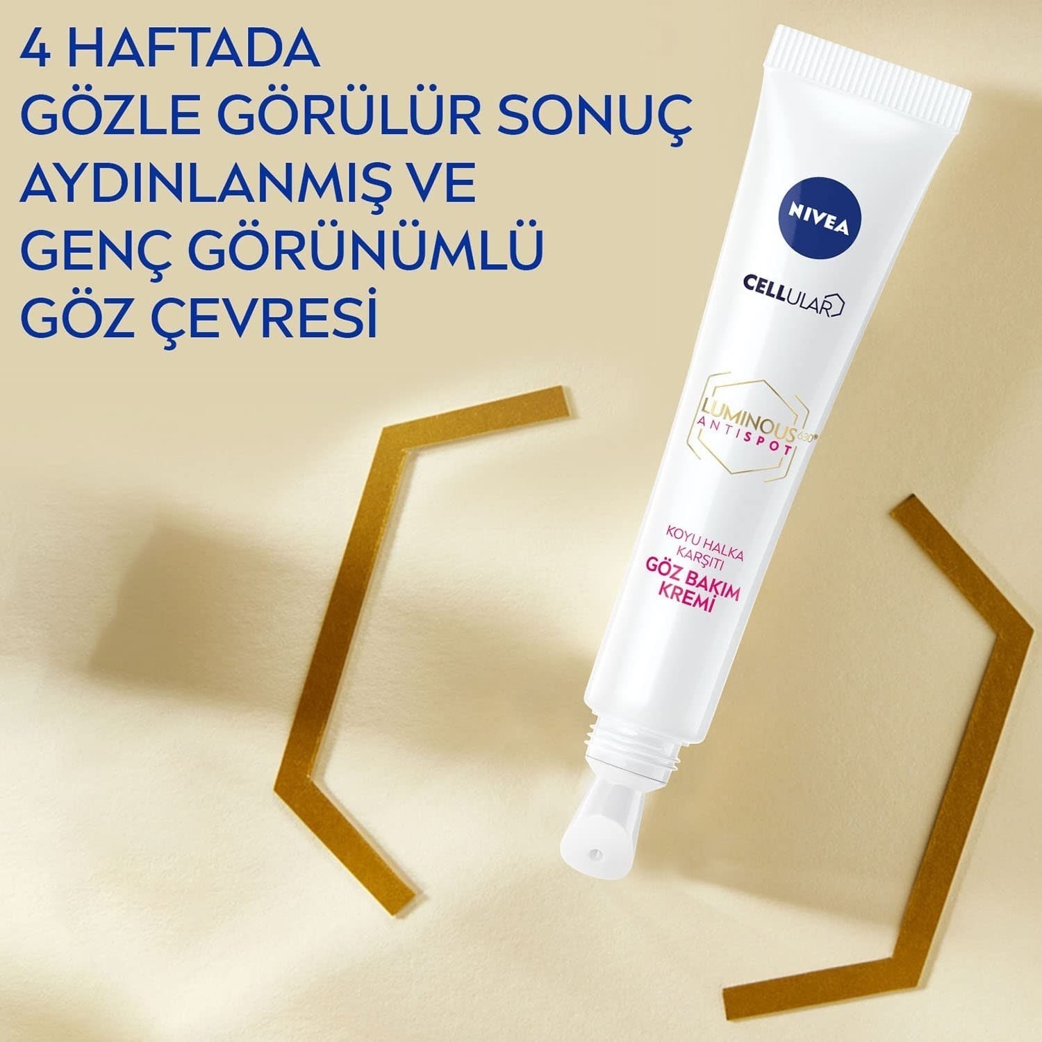 Nivea LUMINOUS630 Koyu Halka Göz Bakım Kremi, 15 Ml, Aydınlık Göz Çevresi, Hyaluronik Asit ile Yoğun