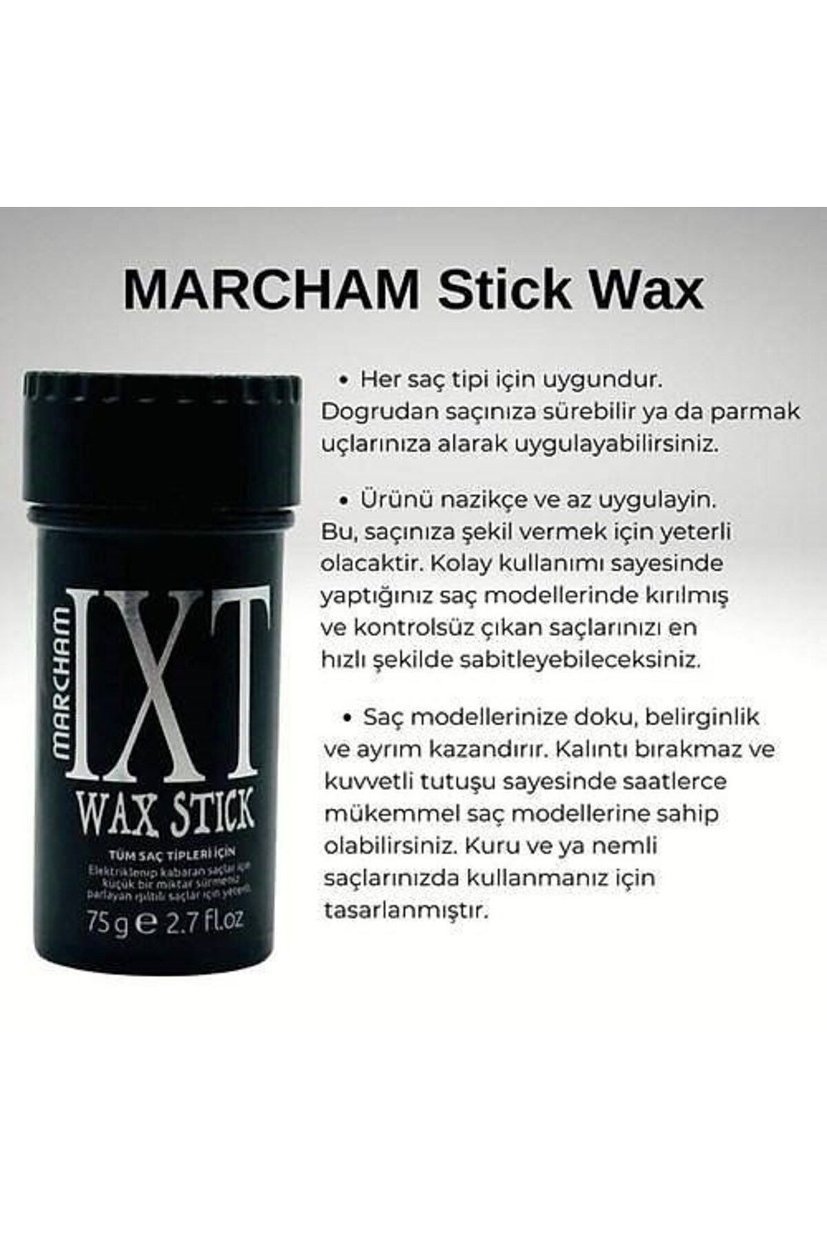 Stick WAX 75 gr - Bayanlar İçin x 1 Adet + Saç Şekillendirici Stick Wax For Men X 1 Adet