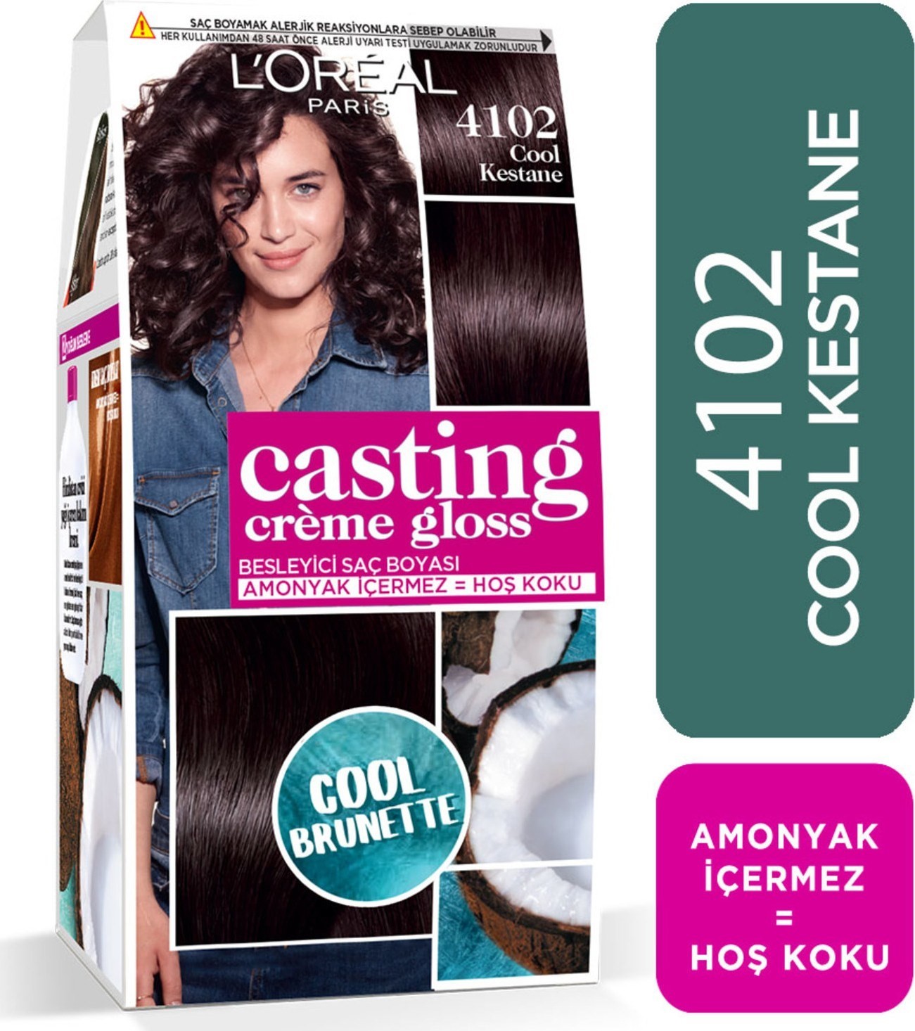 L'Oréal Paris Casting Crème Gloss Saç Boyası - 4102 Cool Kestane