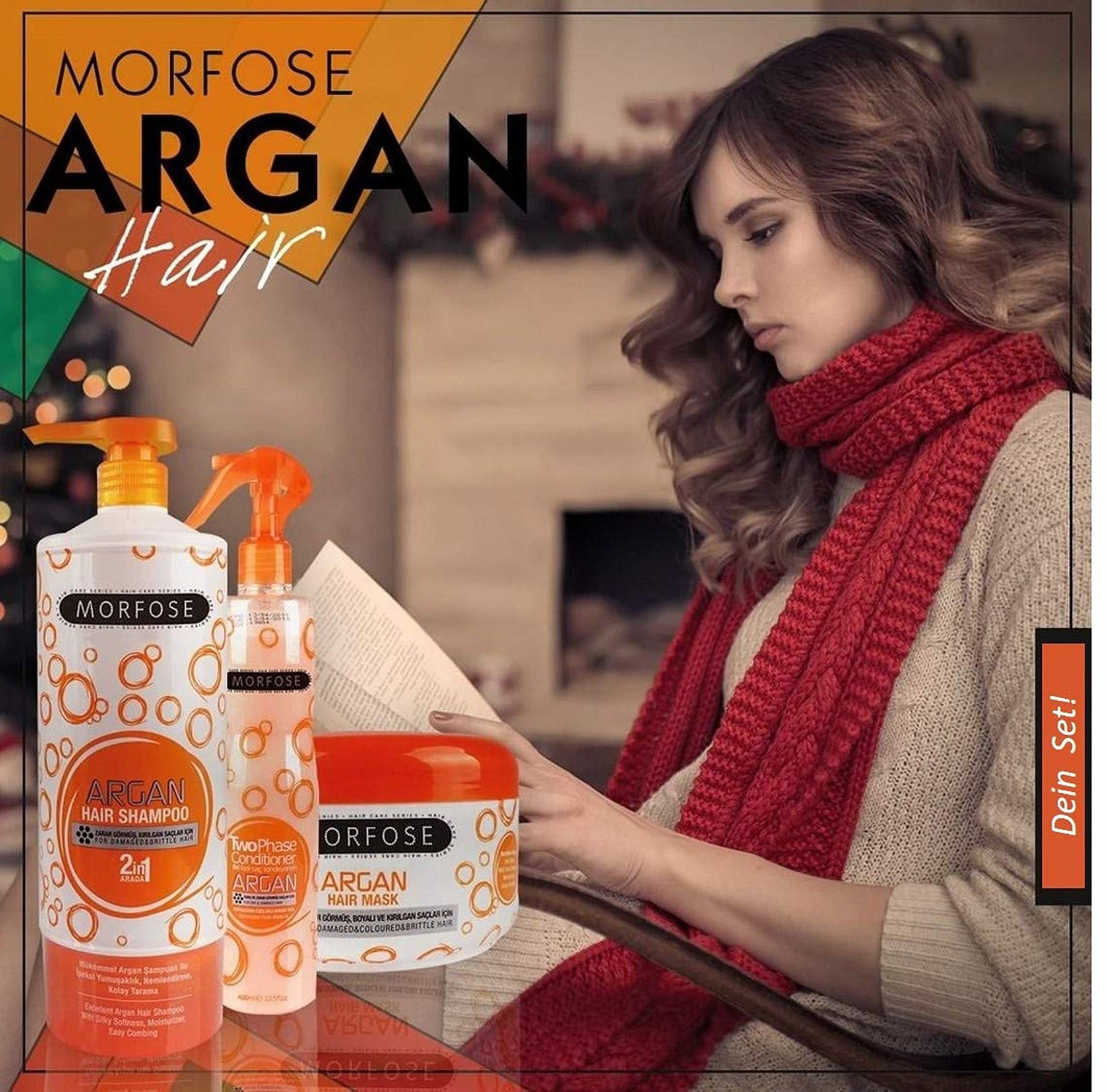 MORFOSE Şampuan 1000Ml (Turuncu) 1 Paket (1 x 1 Adet)