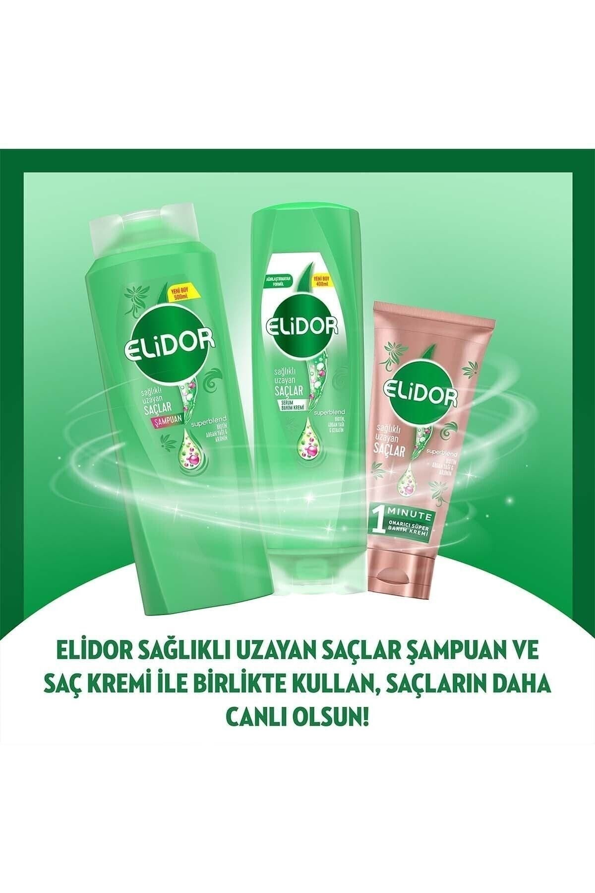 Elidor Superblend Sıvı Saç Bakım Kremi Sağlıklı Uzayan Saçlar Güçlendirici ve Besleyici Bakım 200 ml