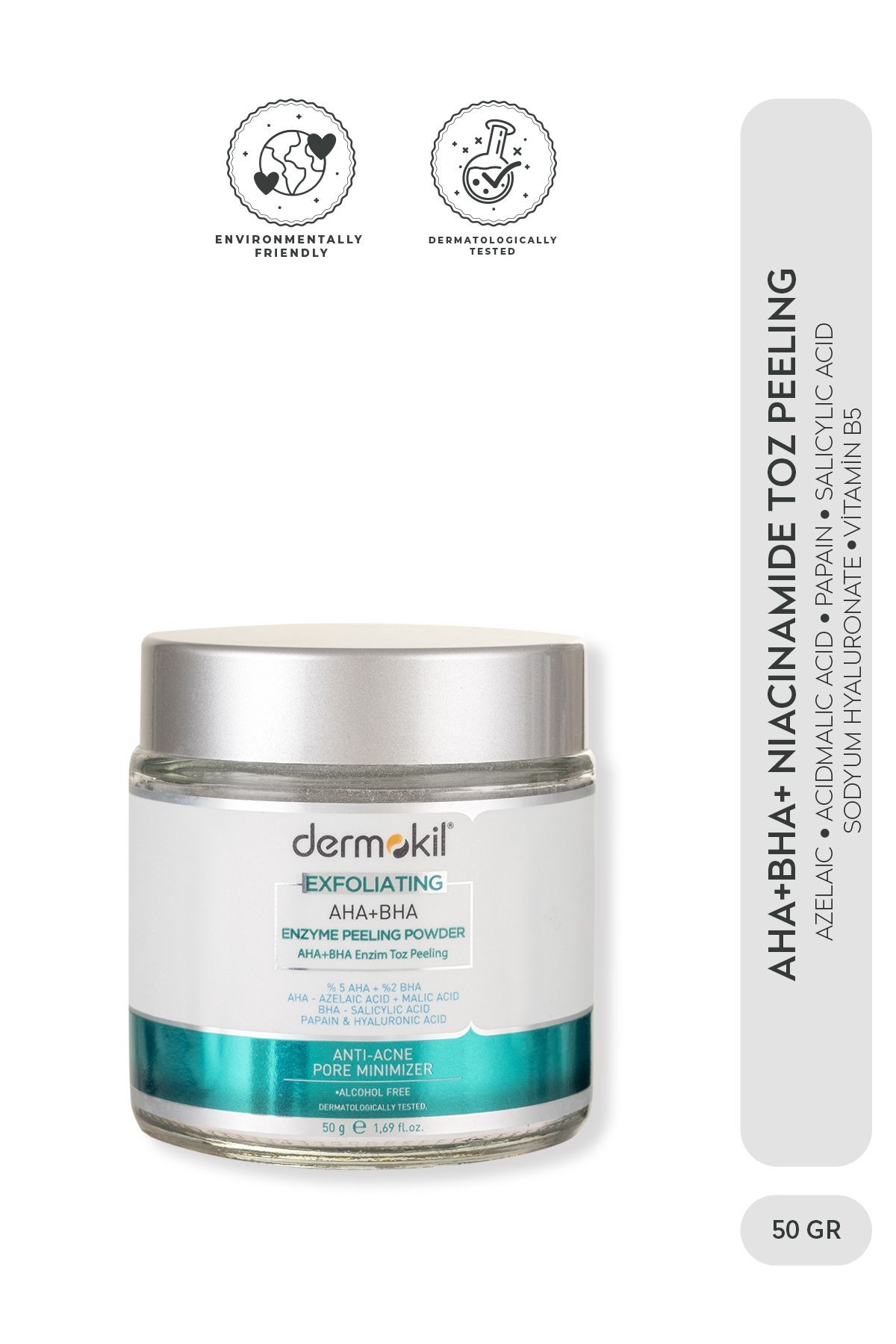 Peeling Etkili AHA+BHA+Niacinamide Enzim Toz Peeling 50 gr