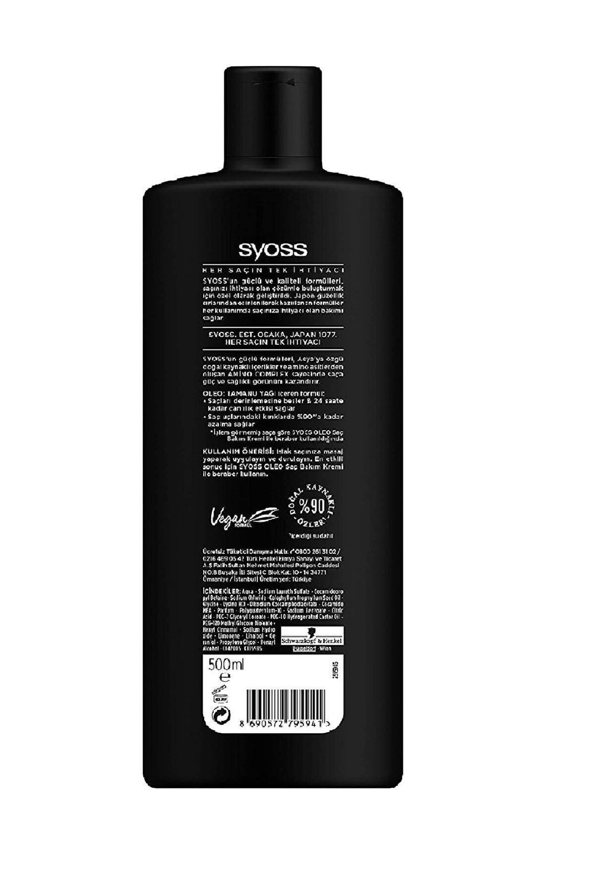 Yoğun Nem Kuru Ve Güçsüz Saçlar Için Şampuan 500 Ml X 6 Adet ( Koli )
