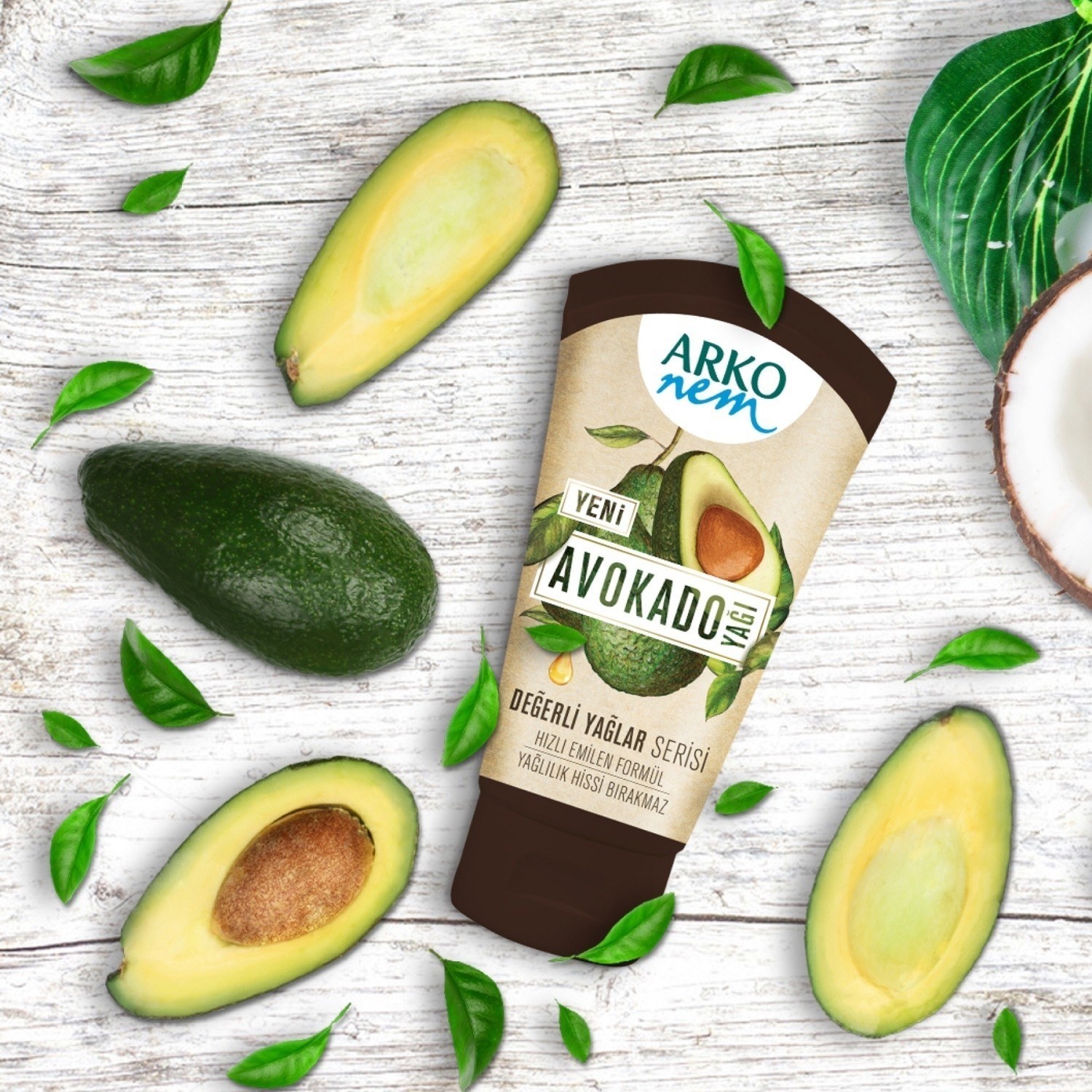 Arko Nem Değerli Yağlar Avokado Yağlı Nemlendirici Krem 250 ml & 60 ml