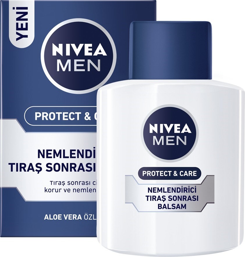 NIVEA Men Protect&Care Nemlendirici Tıraş Sonrası Balsam 100ml,Hızlı Emilir,Normal ve Kuru Ciltler
