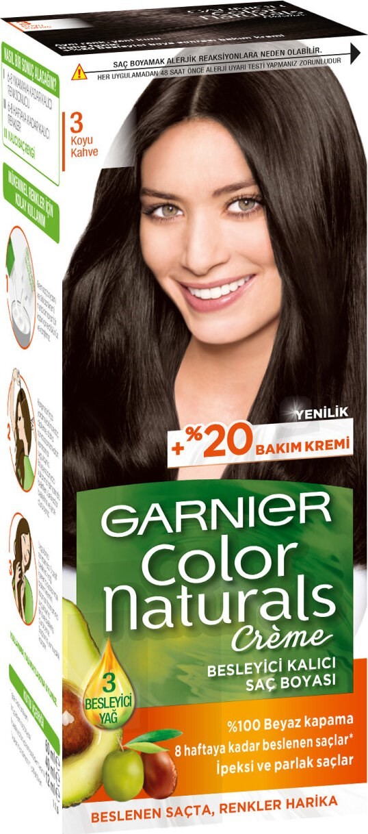 Garnier Color Naturals 3 Koyu Kahve