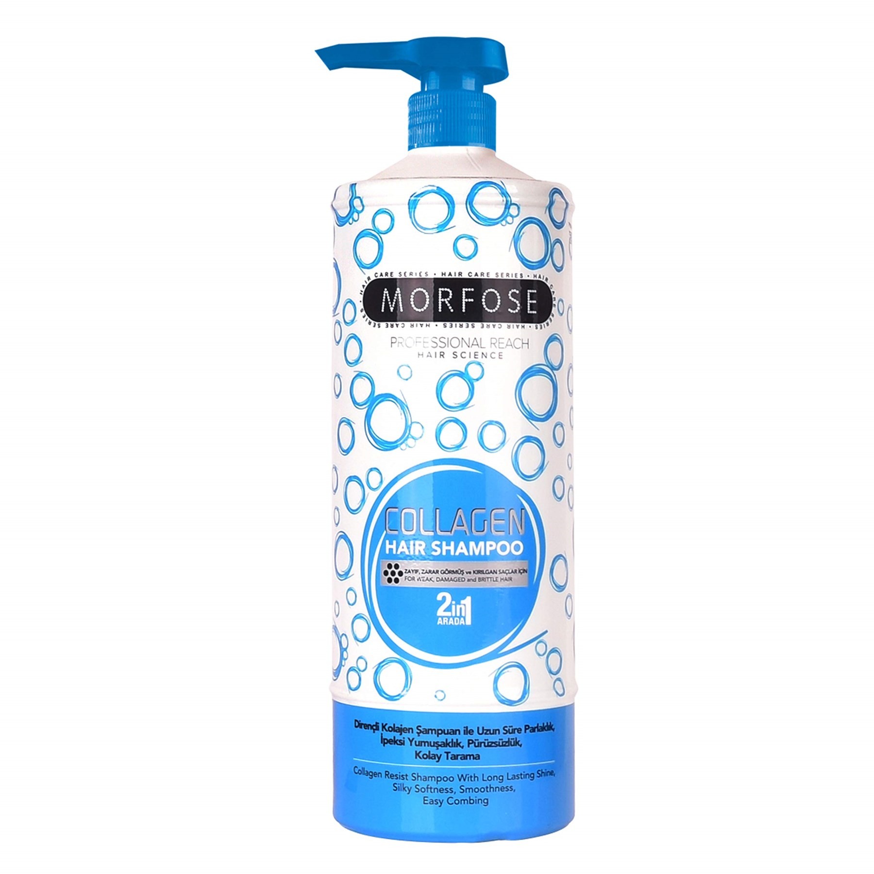 MORFOSE Şampuan 1000Ml (Mavi) 1 Paket (1 x 1 Adet)