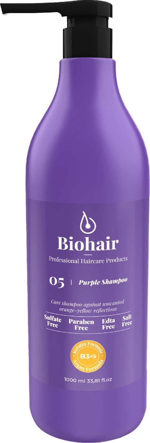 Bio Hair Purple Turunculaşma Karşıtı Mor Şampuan 1000 ml No:05