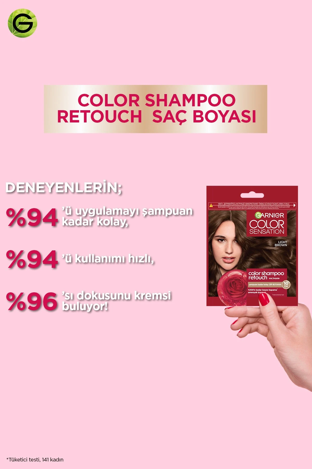 Garnier Color Shampoo Retouch Şampuan Kolaylığında Dip Boyası, Koyu Sarı 6.0