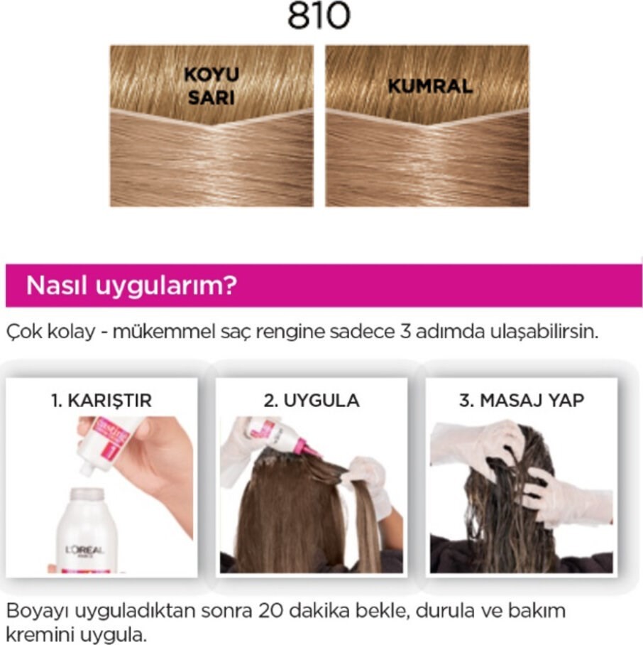L'Oréal Paris Casting Crème Gloss Saç Boyası 810 Parlak Küllü Sarı
