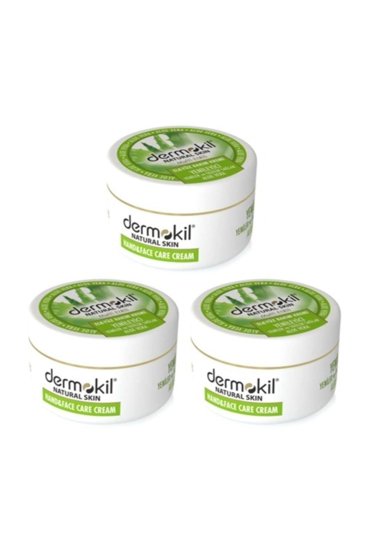 Natural El Ve Yüz Bakım Kremi Aloe Vera 300 ml X 3 Adet
