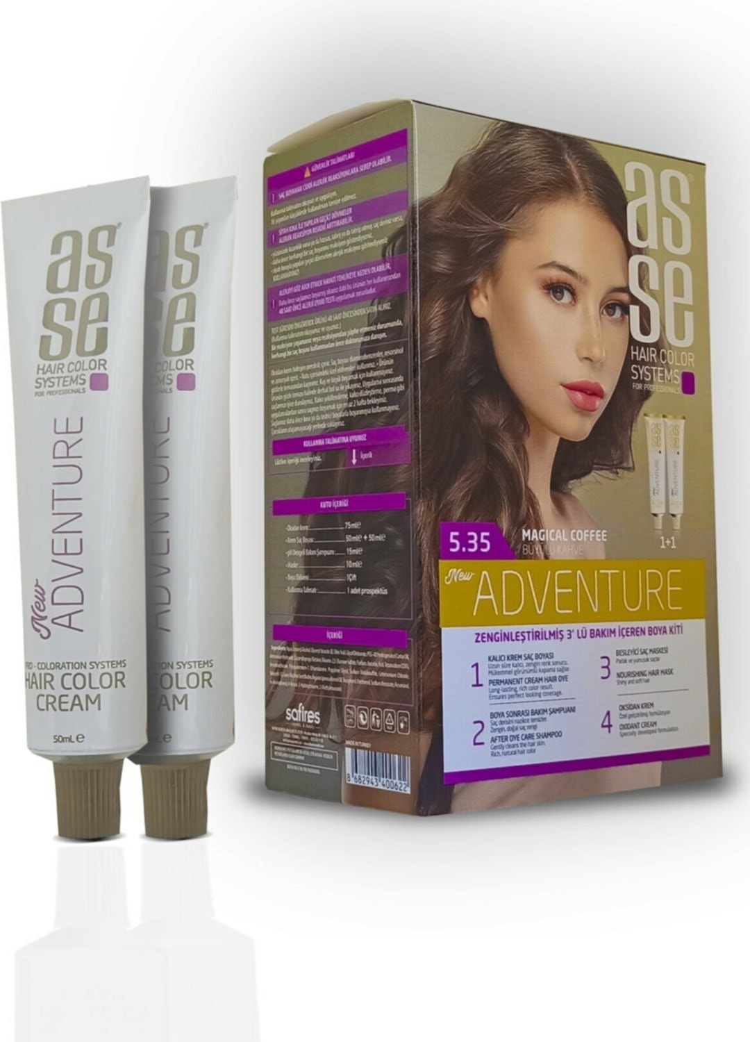 Asse Set  Boya 5.35 Büyülü Kahve