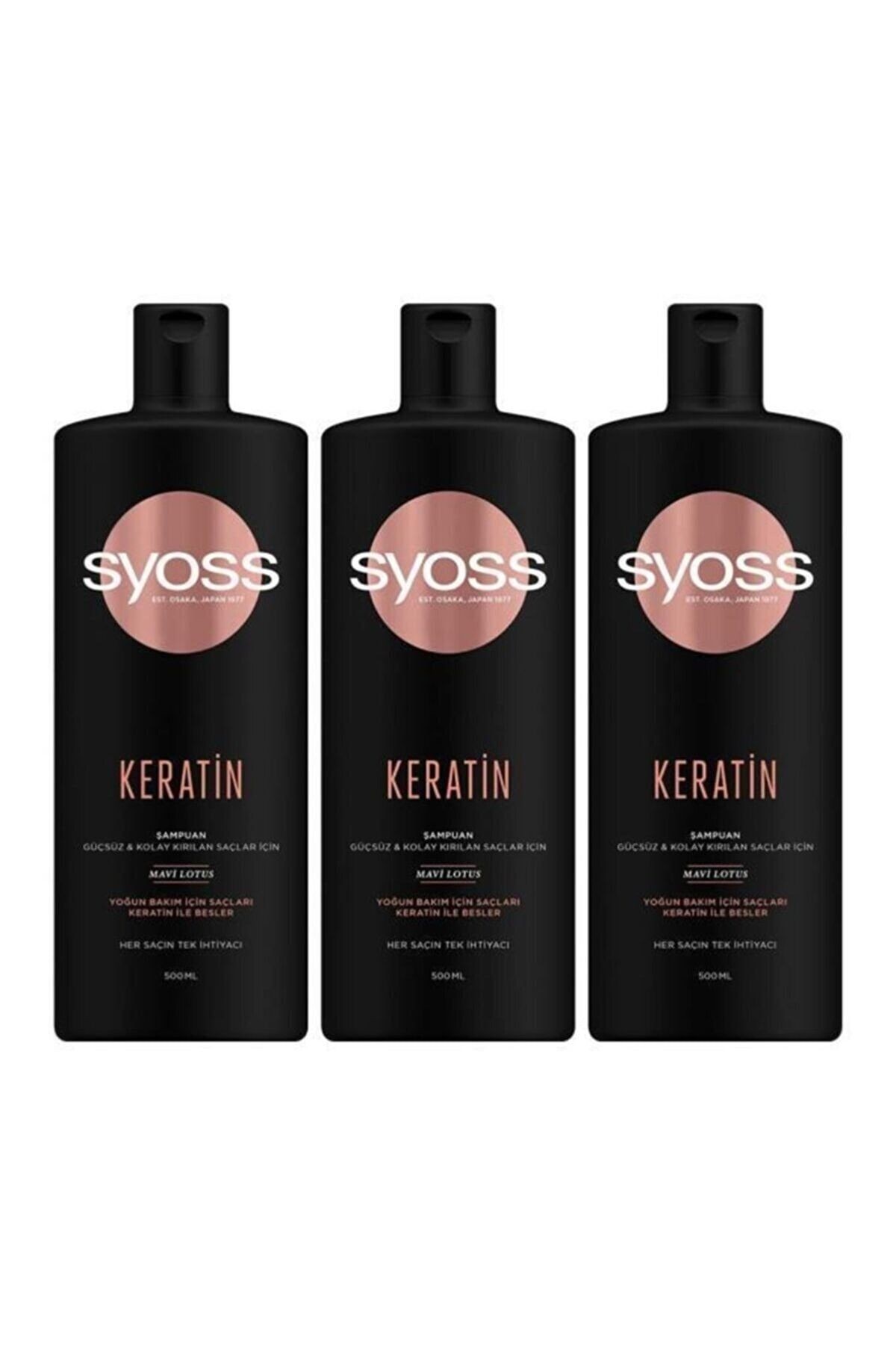 Keratin Mükemmelliği Şampuan 500 ml 3'lü Set