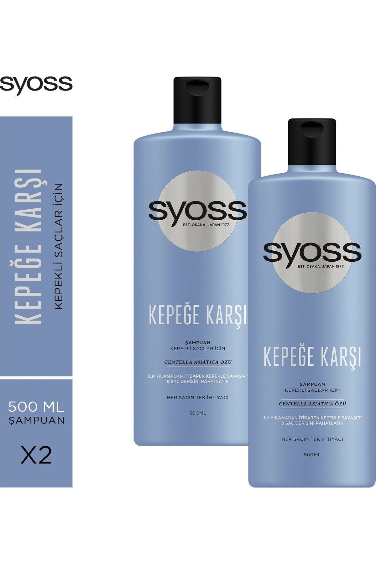 Kepeğe Karşı Şampuan 500 Ml X 2 Adet