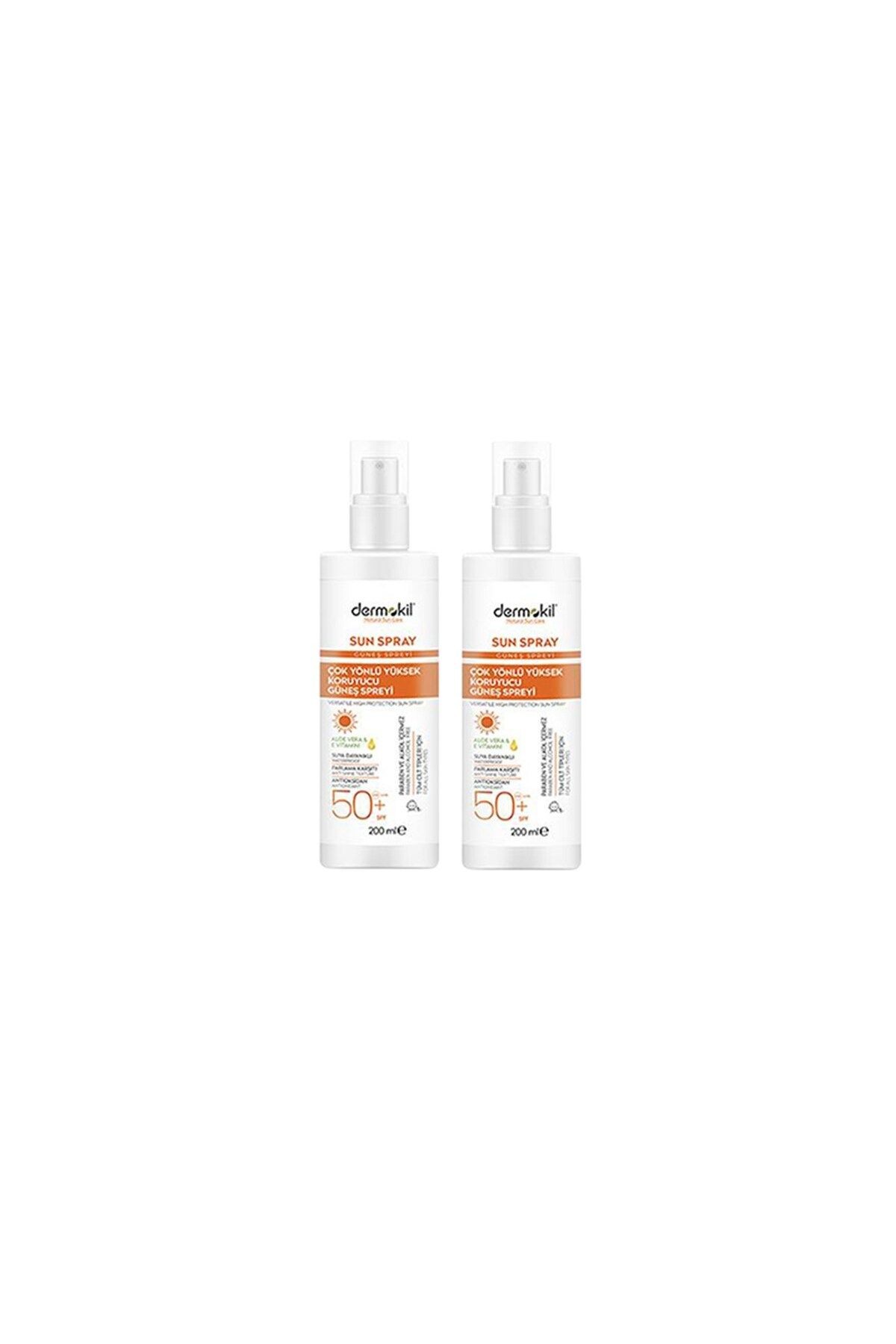 Sun Sprey Çok Yönlü Yüksek Koruyucu Güneş Spreyi 50 SPF 200 ml x 2 Adet