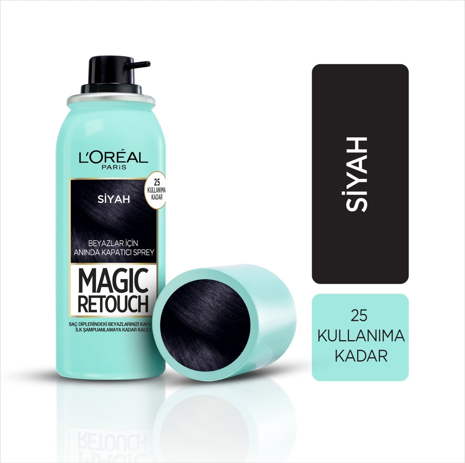 L'Oréal Paris Magic Retouch Beyaz Dipleri Kapatıcı Sprey - Siyah