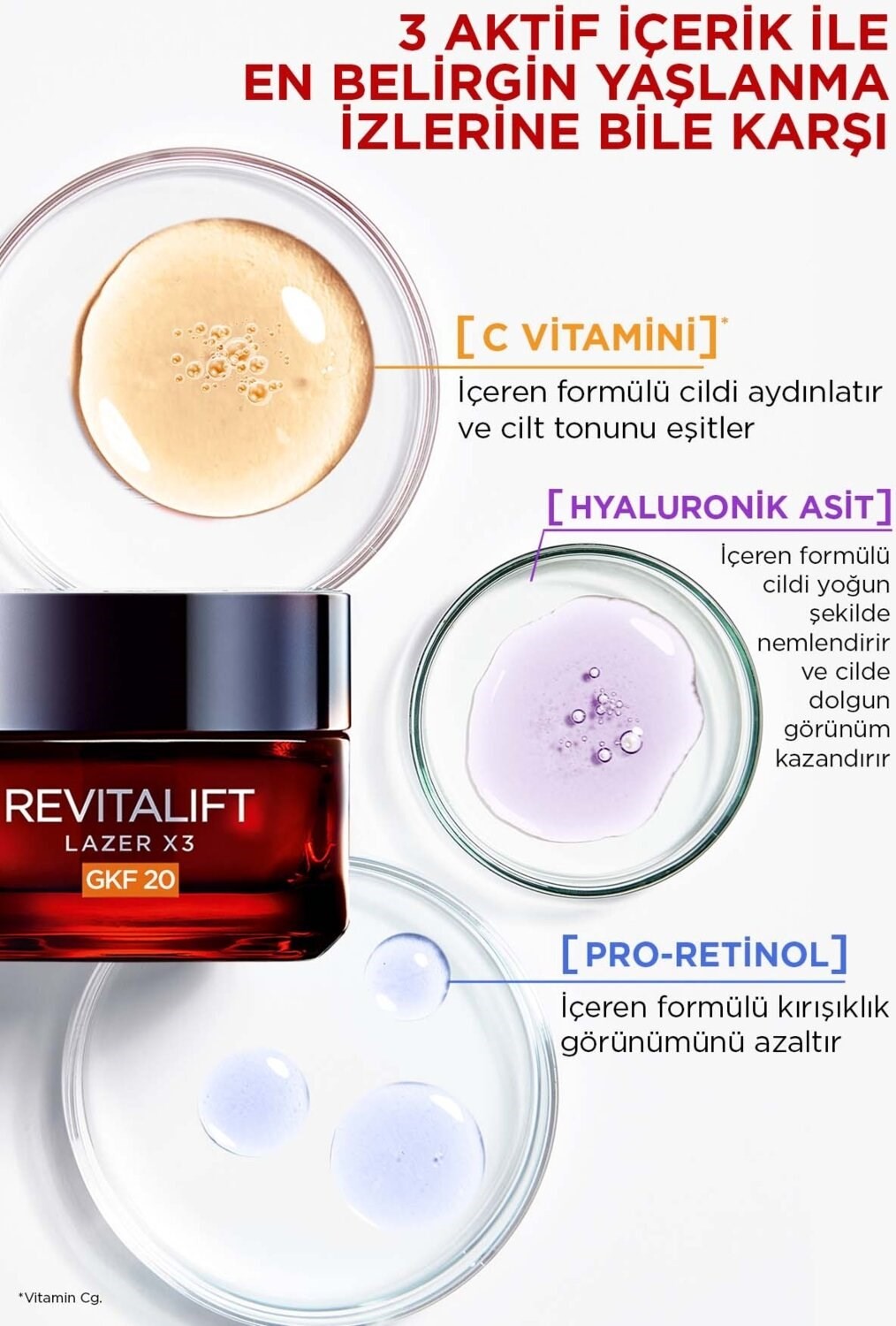 L'Oréal Paris Revitalift Lazer X3 Leke ve Bakım GKF20