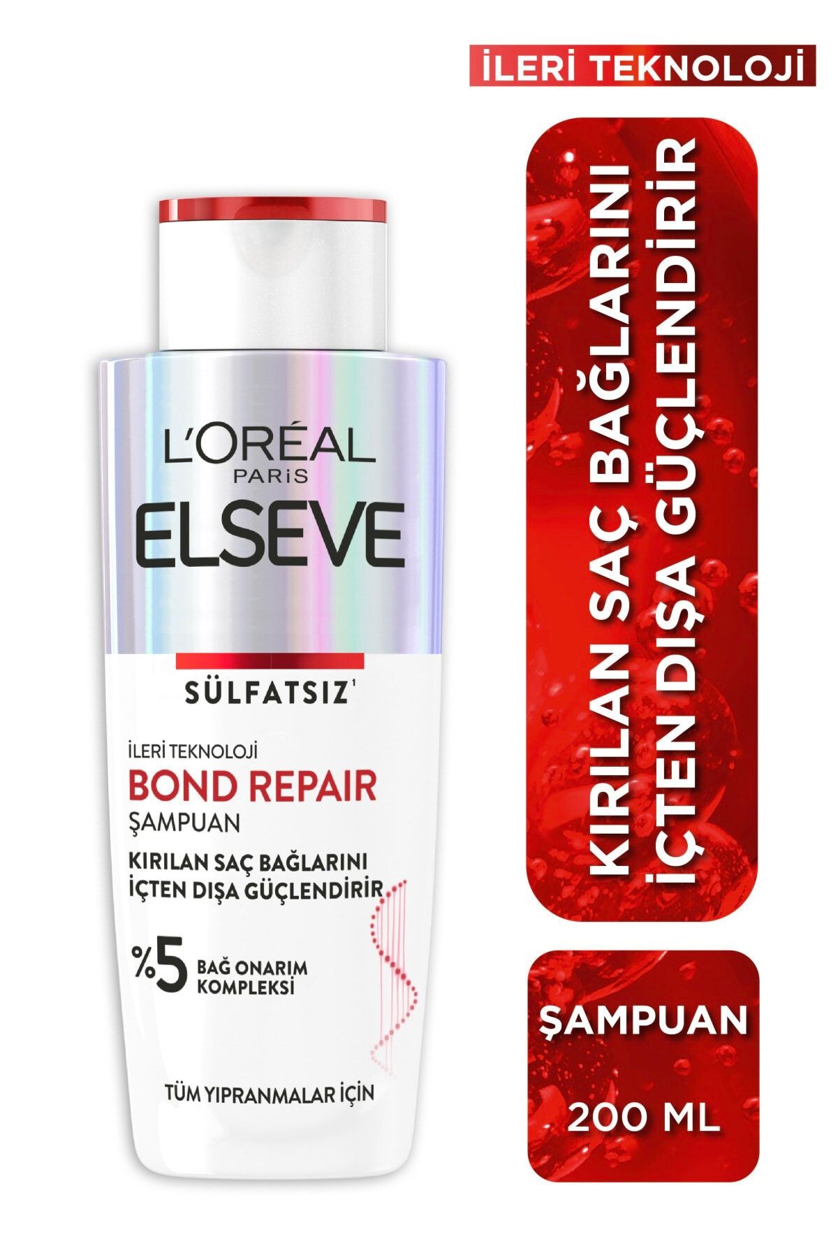 Bond Repair Tüm Yıpranmalar Için Saç Bağlarını Güçlendirici Şampuan 200ml