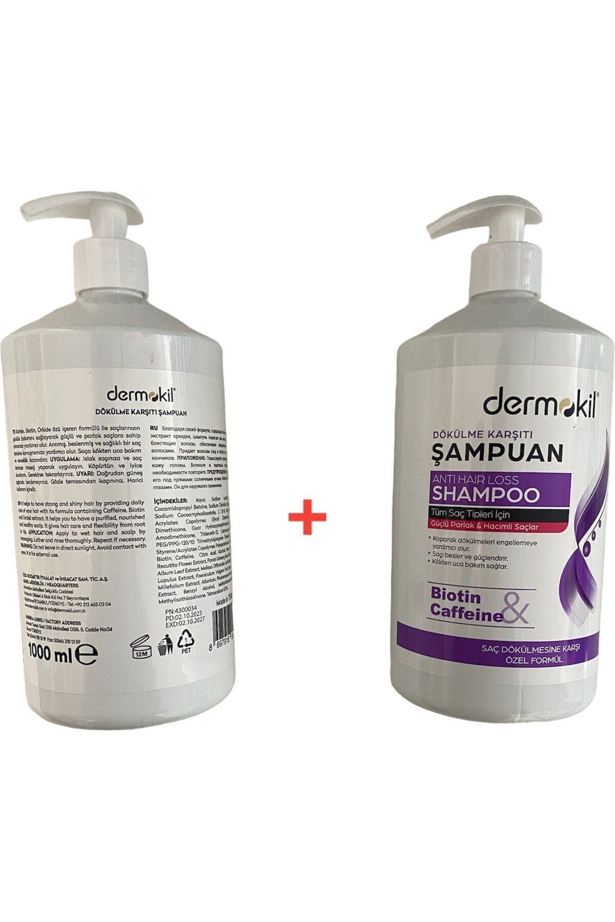 Dermokil Biotincaffein Şampuan Seti