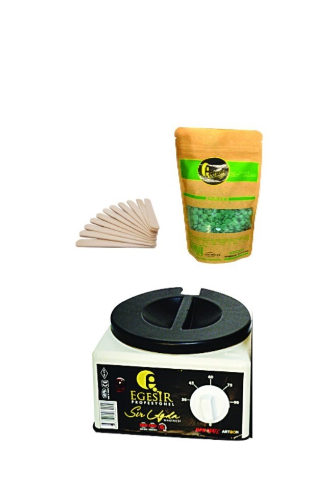 Ege Sir Ağda Makinesi + Ege Sir Azulen Boncuk Ağda + Spatula