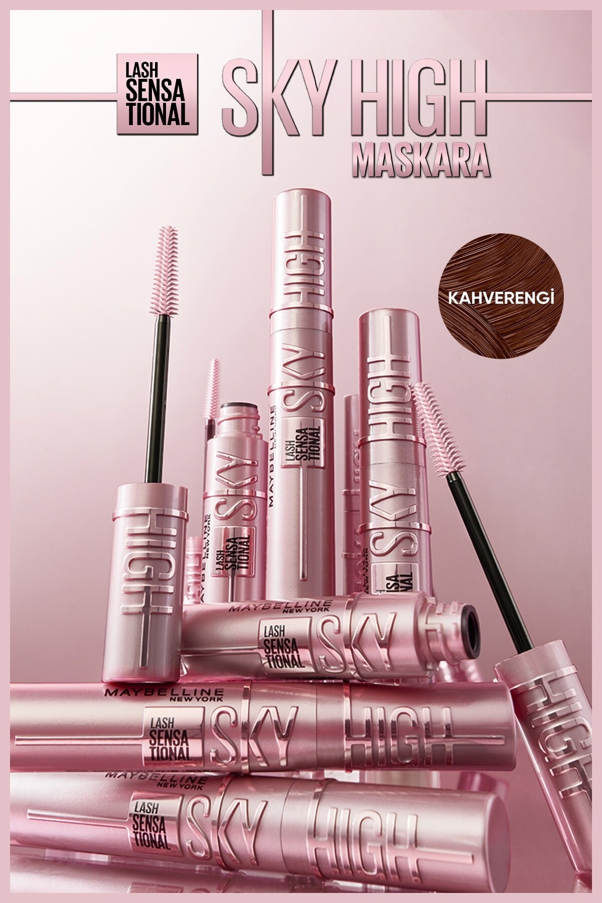 Maybelline New York Lash Sensational Sky High Kahverengi Maskara