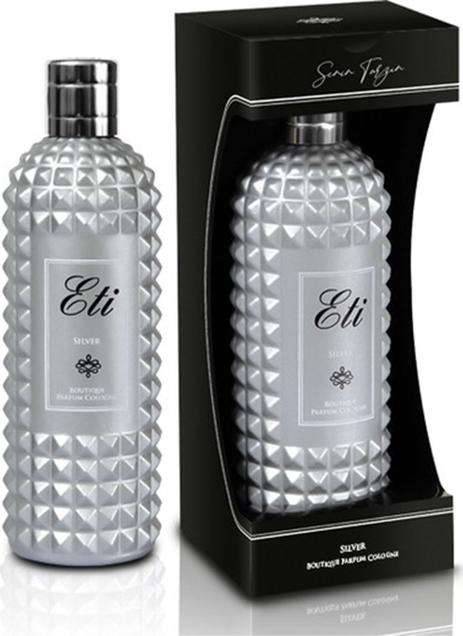 Eti Boutıqua Silver Cam Şişe Kolonya 300ML