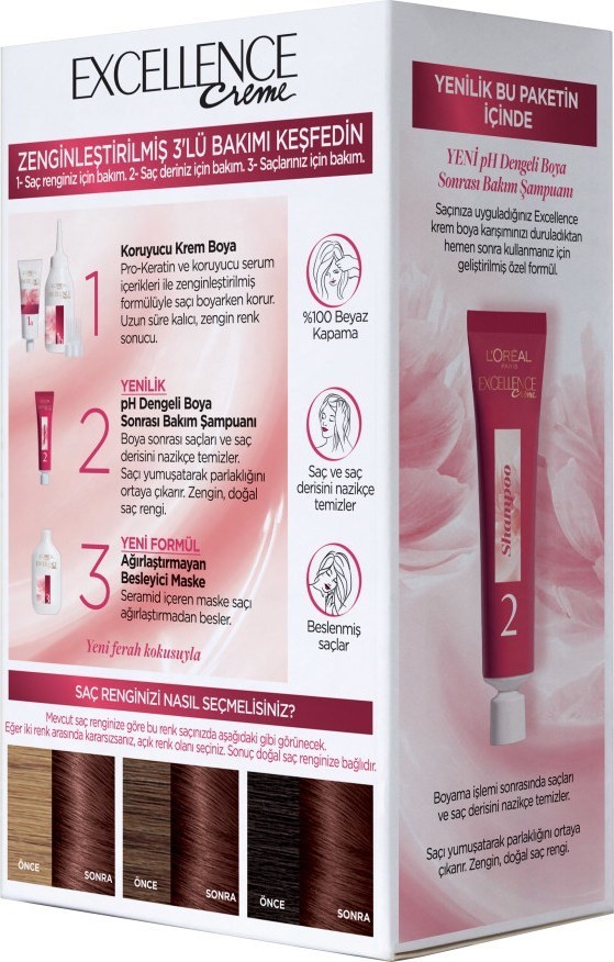 L'Oréal Paris Excellence Creme Saç Boyası 5.15 Efsanevi Türk Kahvesi