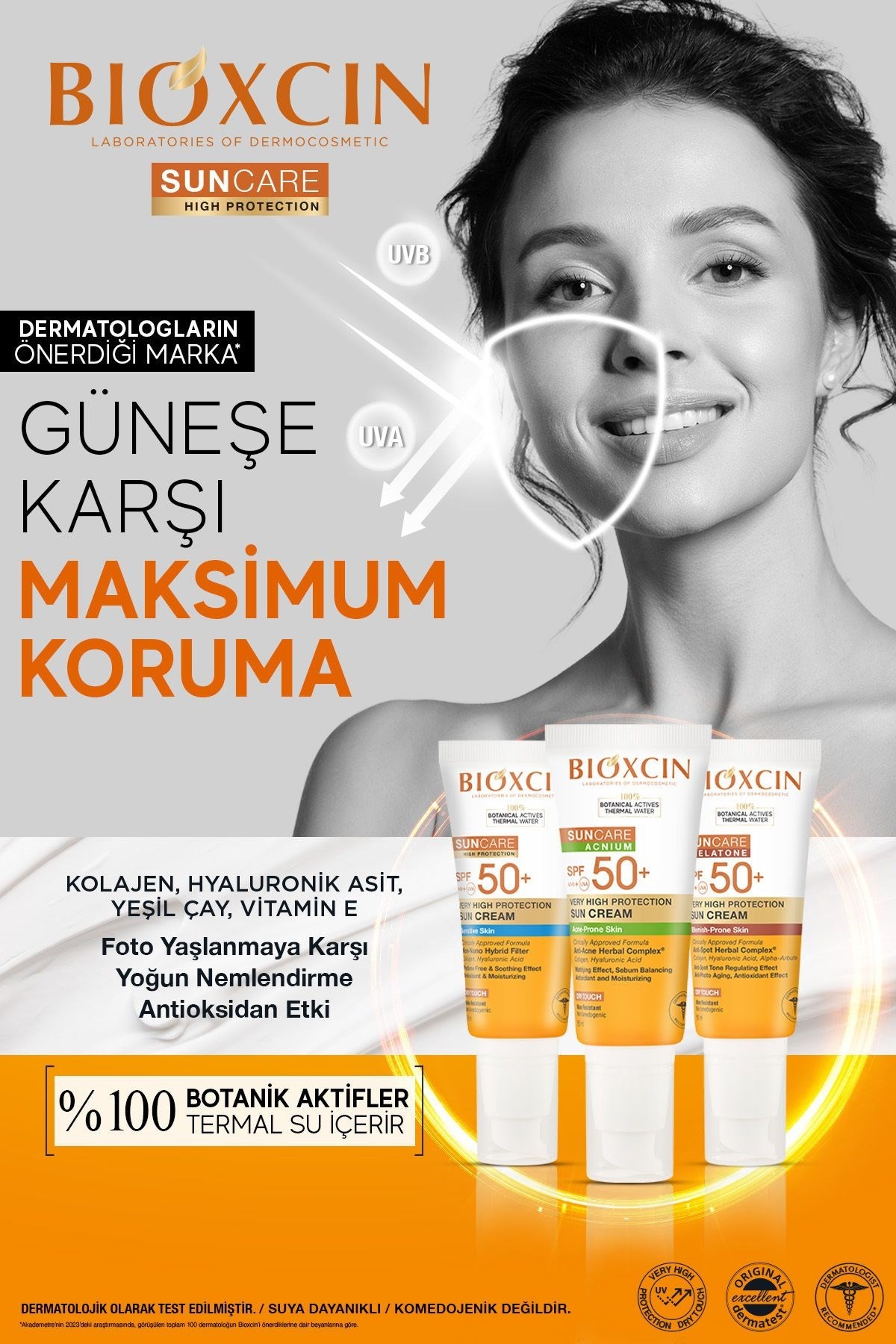 Bioxcin Spf 50+ Güneş Kremi 50 ml Akneye Eğilimli Cilt