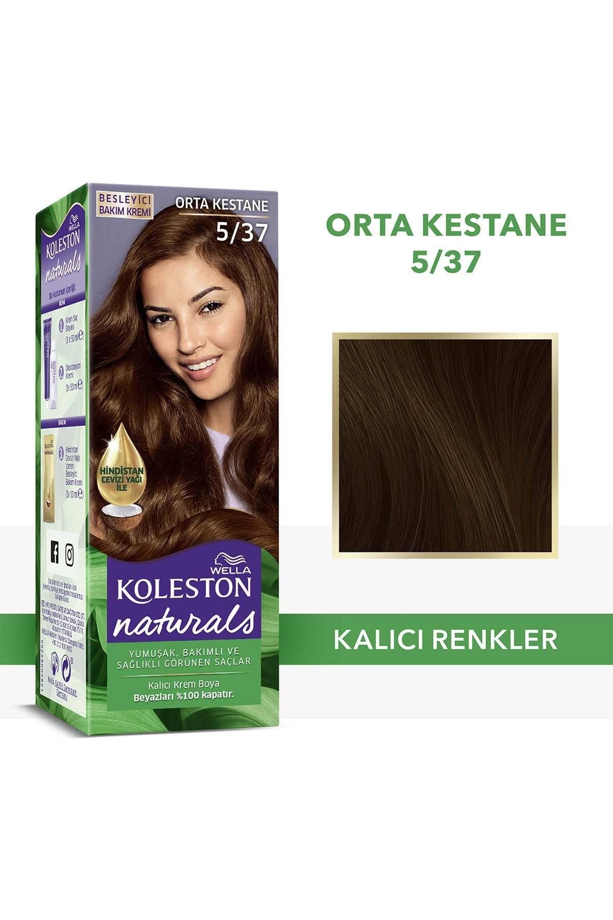 Wella Koleston Naturals Saç Boyası 5/37 Orta Kestane