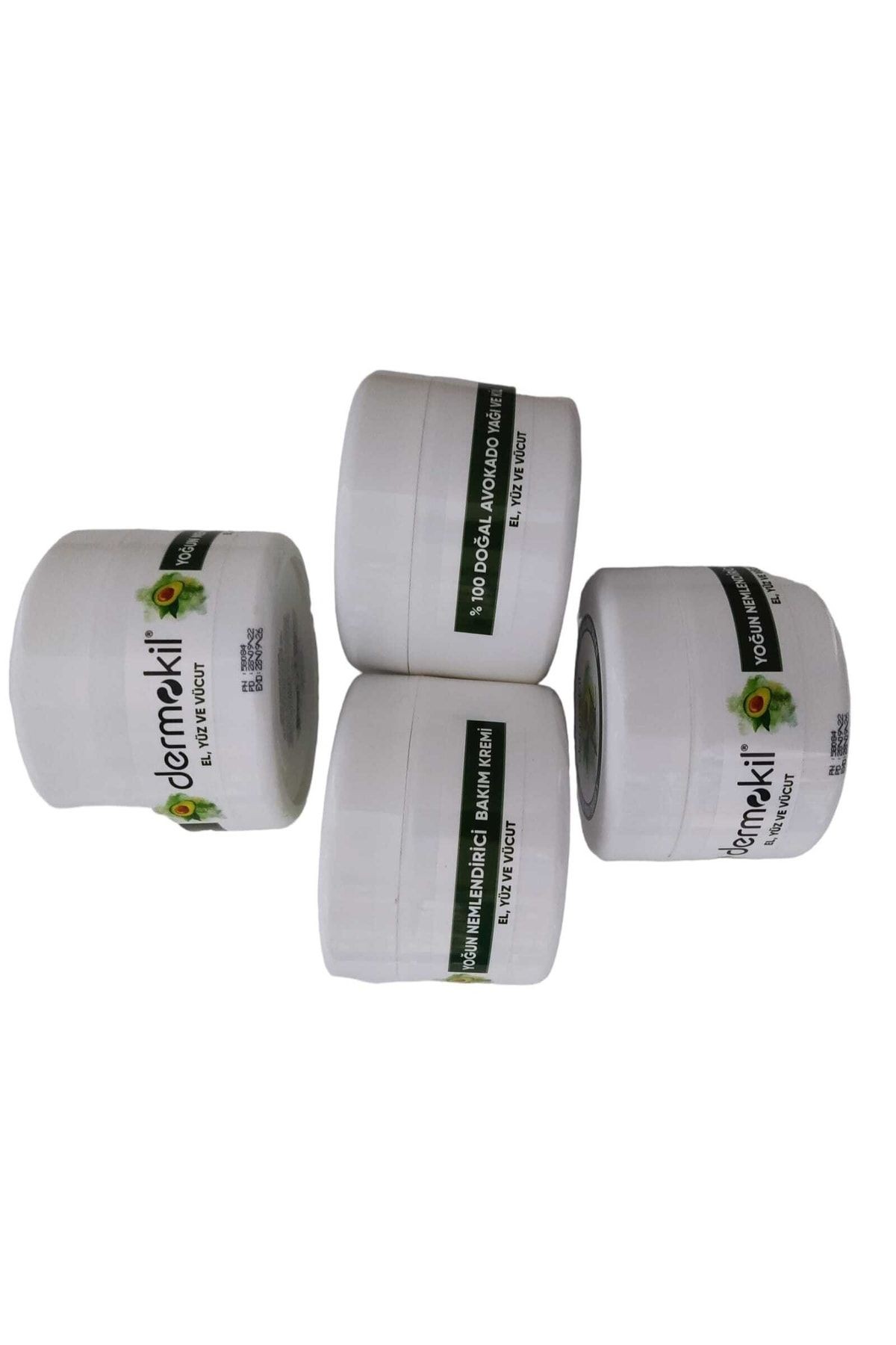 %100 Doğal Avokado Ve Kil El Yüz Ve Vucut Kremi 4 Adet (300*4=1200 Ml)