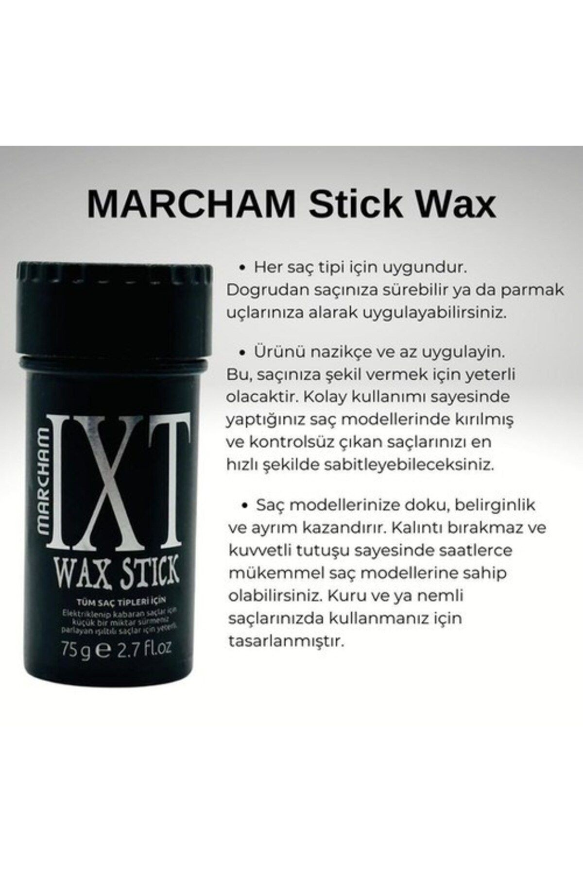 Marcham Saç Şekillendirici Stick Wax For Men X 6 Adet