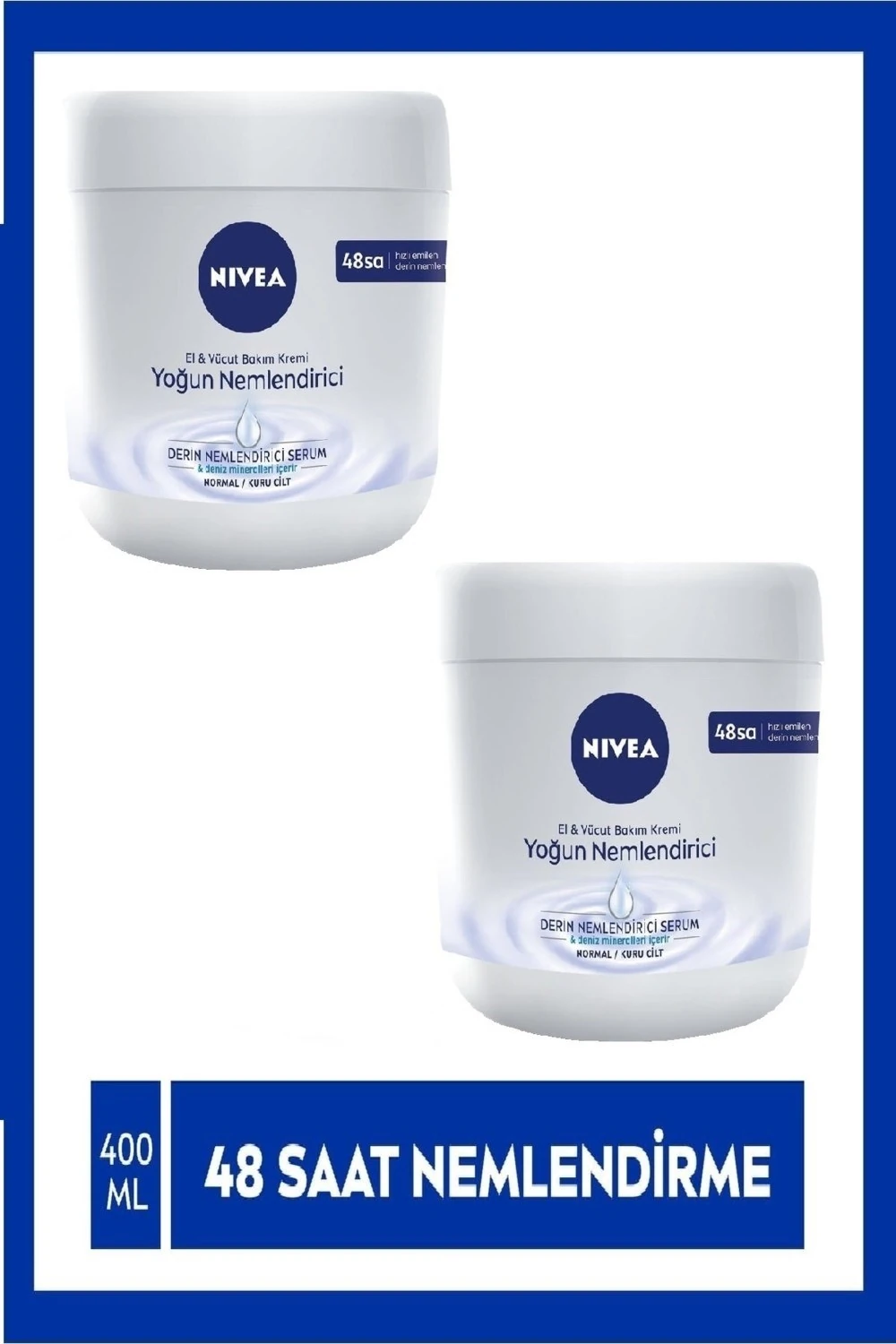 Nivea El ve Vucut Yoğun Nemlendirici Bakım Kremi 400 ml x 2 Adet