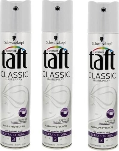 Taft Classic Saç Spreyi No 3 250 ml 3 Adet