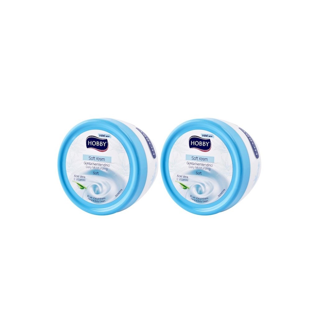 Hobby Soft Aloe Vera Özlü Nemlendirici Günlük El ve Vücut Kremi 2 x 300 ML