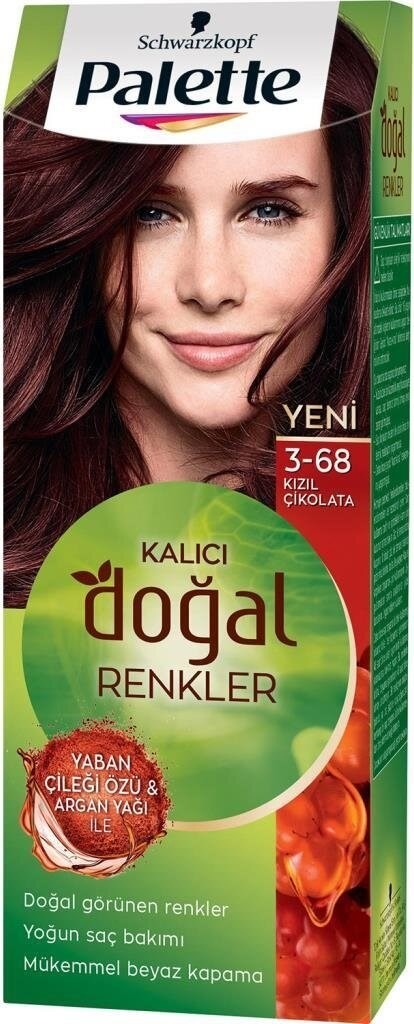 Palette Kalıcı Doğal Renkler 3-68 Kızıl Çikolata Saç Boyası