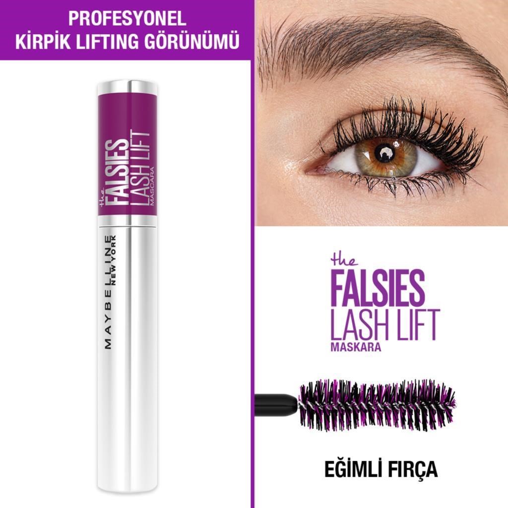 Maybelline New York Falsies Lash Lift Kaldırma Etkili Siyah Maskara