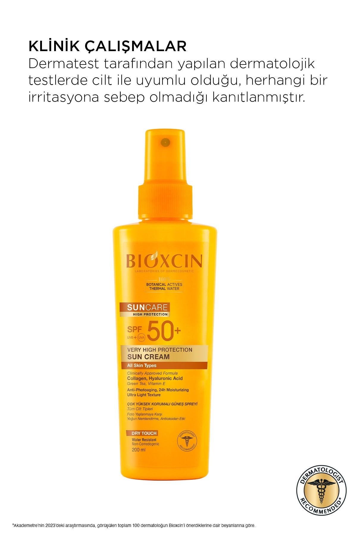 Bioxcin Sun Care Çok Yüksek Korumalı Tüm Ciltler-