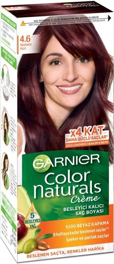 Garnier Color Naturals 4.6 - Kestane Kızıl Saç Boyası
