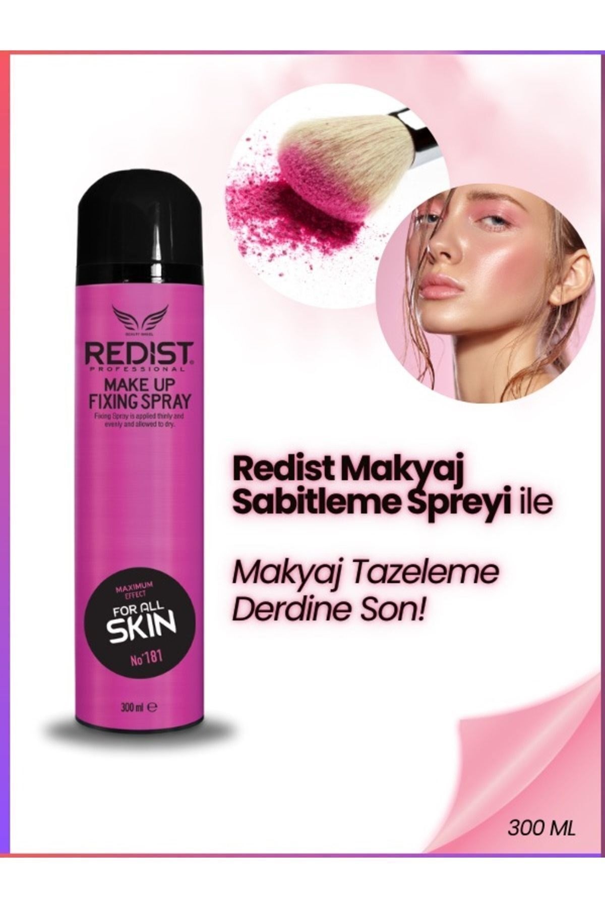 Redist Makyaj Sabitleyici Sprey – Gün Boyu Kalıcı Ve Taze Görünüm Için 300 ml Vegan