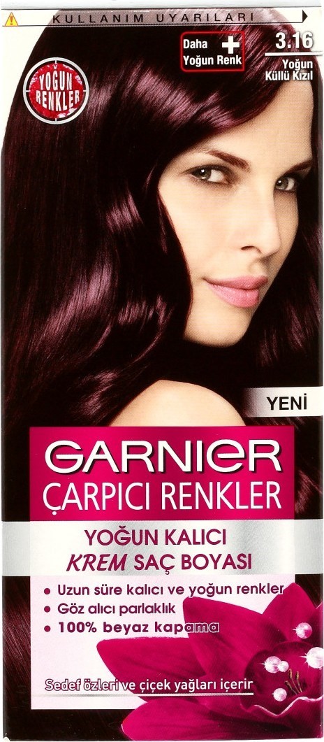 Garnier Çarpıcı Renkler 3.16 Yoğun Küllü Kızıl