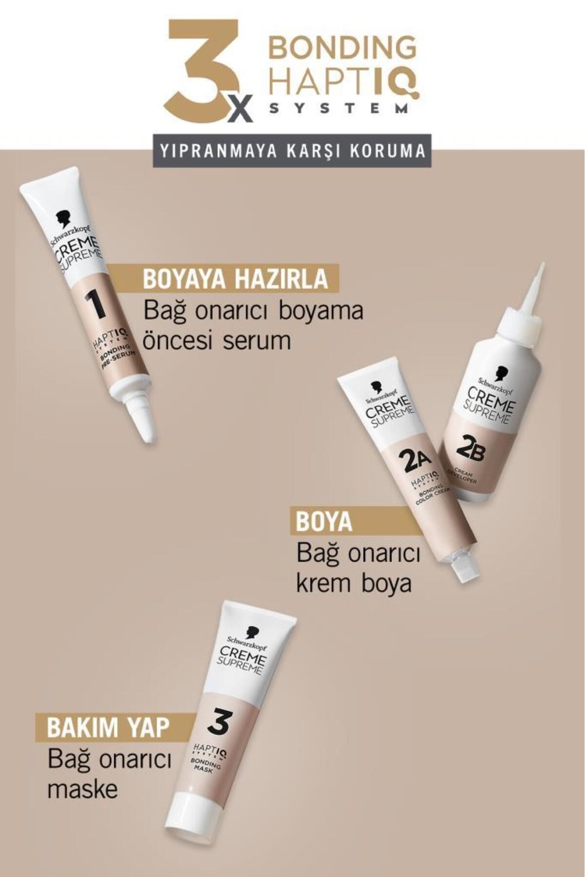 Schwarzkopf Creme Supreme Full Kit 6-0 Açık Kahve