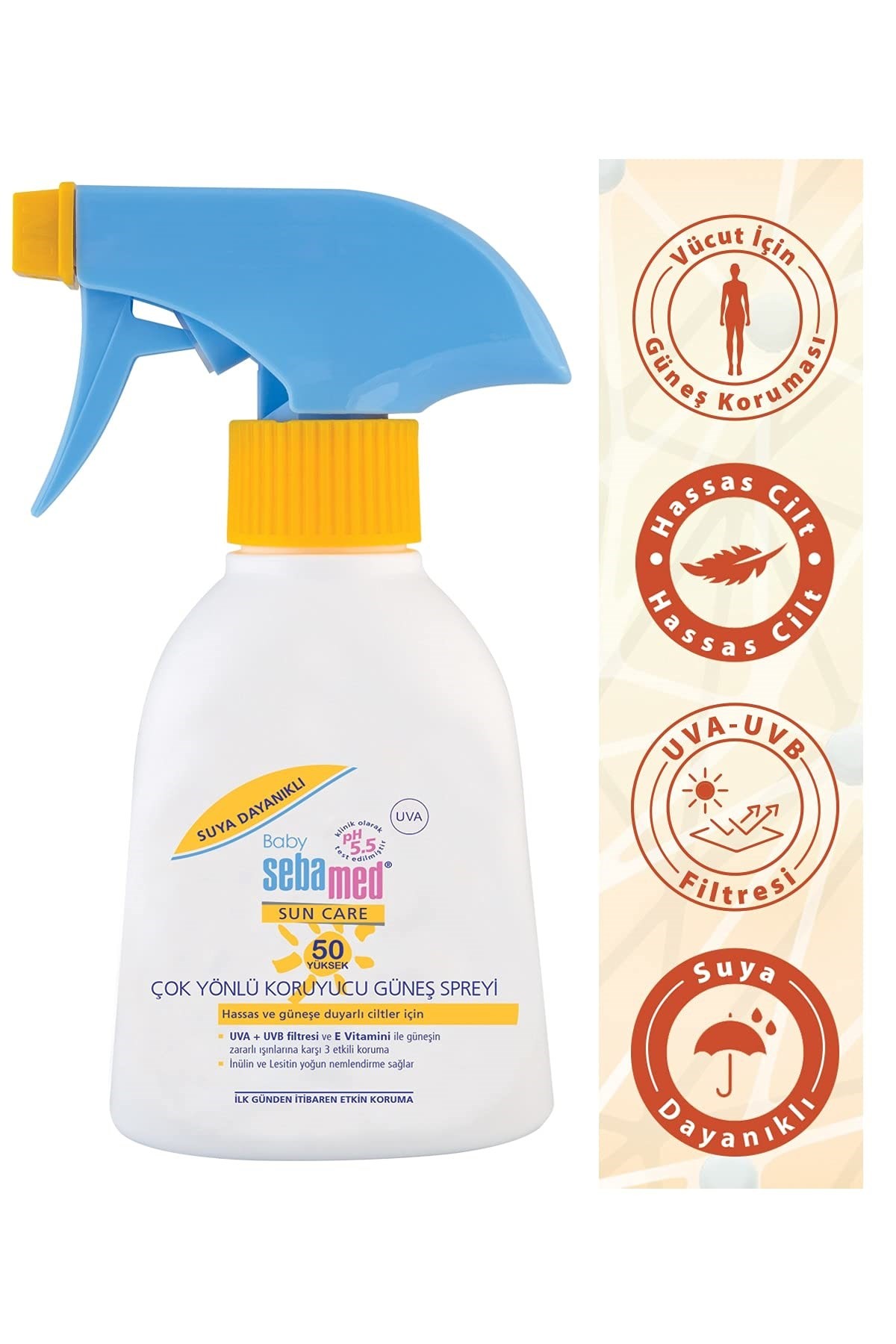 Sebamed Sun Care Bebek Güneş Koruyucu Sprey SPF 50 (200 ml)