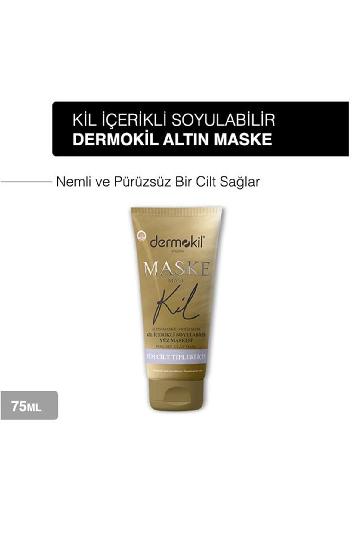 Soyulabilir Gold Yüz Kil Maskesi Tüm Cilt Tipleri Için 75 Ml X 3 Adet