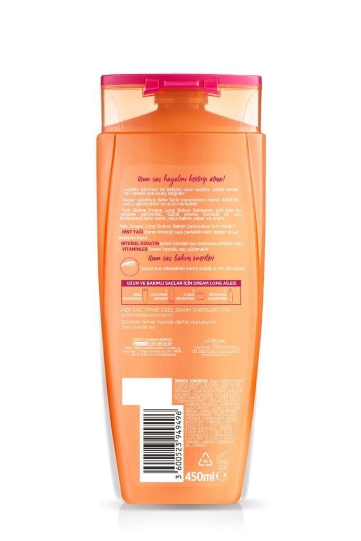 Elseve L'oreal Paris Dream Long Onarıcı Bakım Şampuanı 450 ml