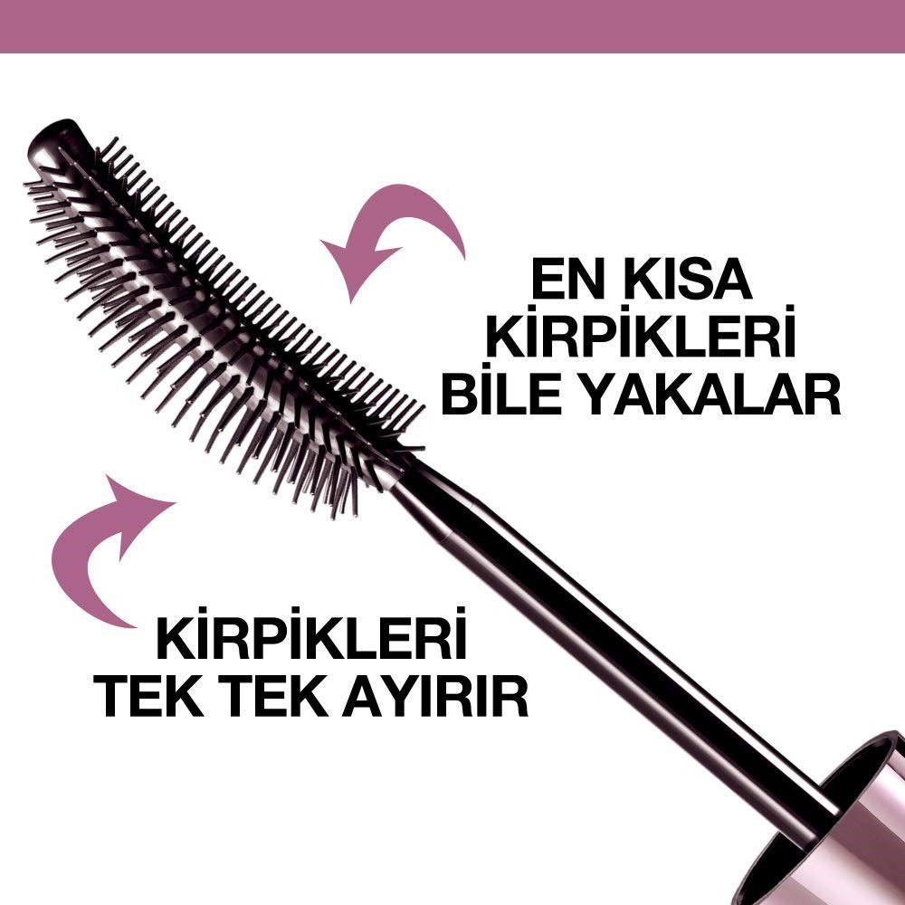 Maybelline New York Lash Sensational Yelpaze Etkili Suya Dayanıklı Siyah Maskara, 9.4 ml
