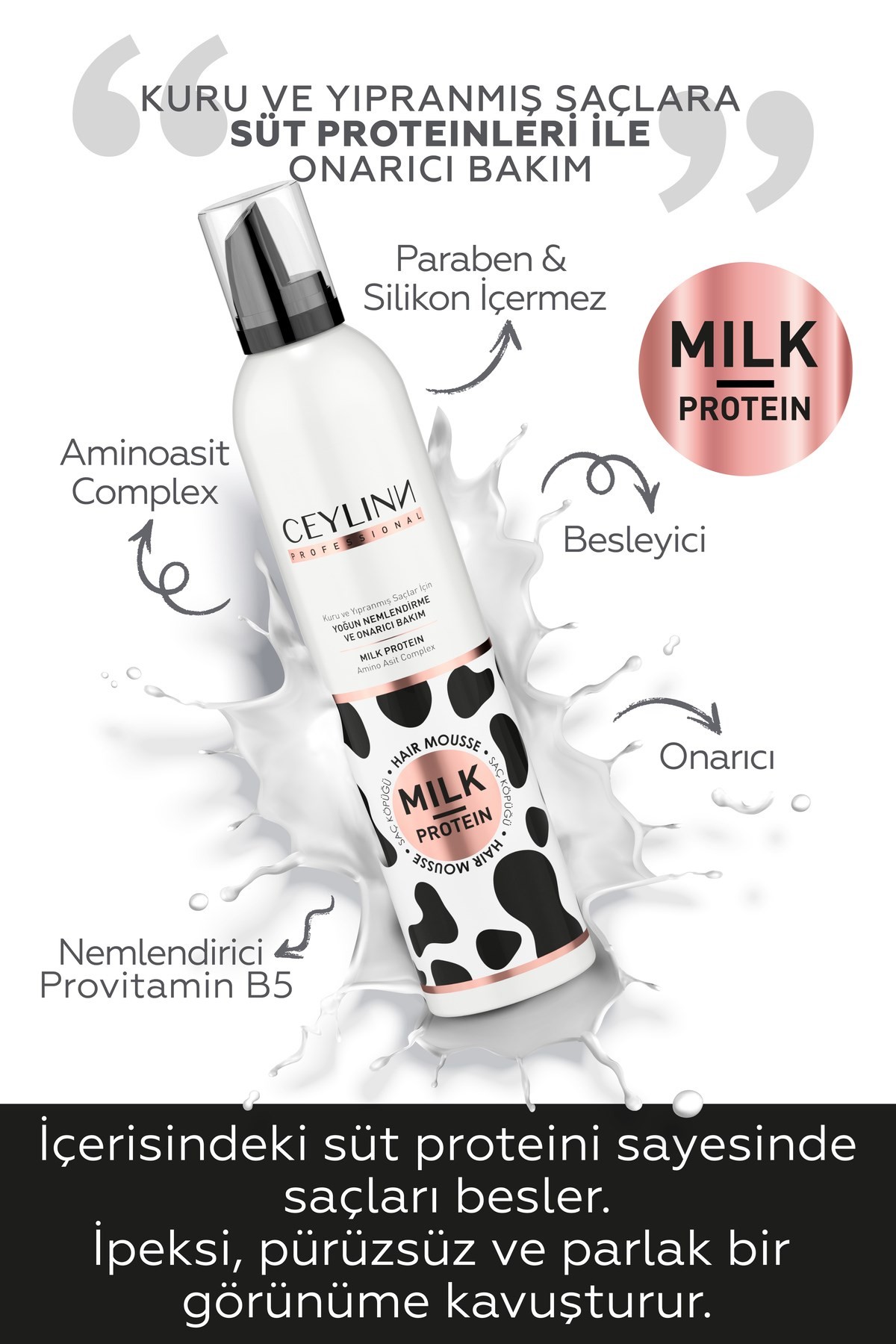 Ceylinn Milk Protein Saç Köpüğü 300 ml